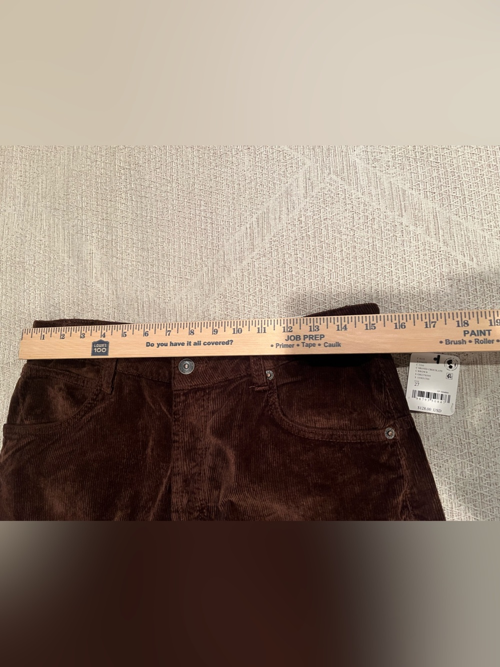 Free People Women's Deep Trance Corduroy Jeans in Shaved Chocolate - Picture 4 of 6